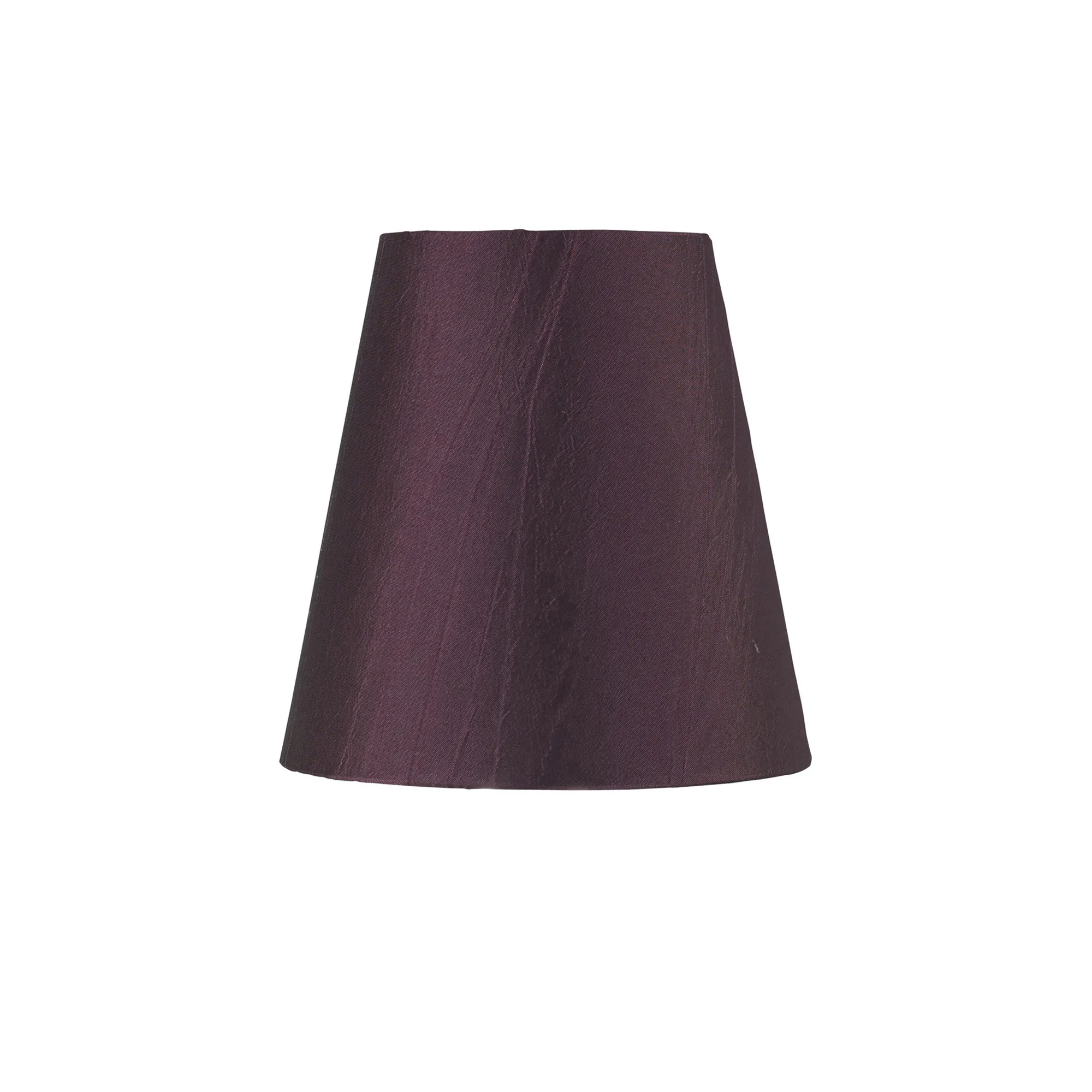 ILS10111  Wrinkle Fabric Shade 13cm Clip-On Aubergine